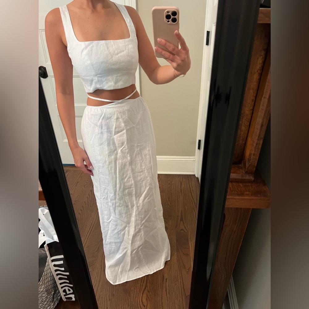 COPY - Reformation pepper linen two-piece